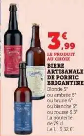 Hyper U BIERE ARTISANALE DE PORNIC BRIGANTINE offre