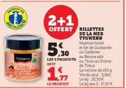 Hyper U RILLETTES DE LA MER TYGWENN offre