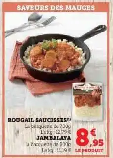 Hyper U ROUGAIL SAUCISSES offre