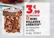 Hyper U MINI RILLAUDS APÉRITIF offre
