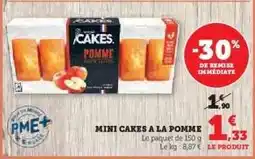 Hyper U MINI CAKES A LA POMME offre
