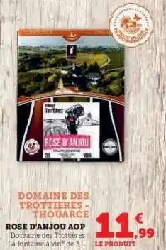 Hyper U Rosé D'anjou Aop offre