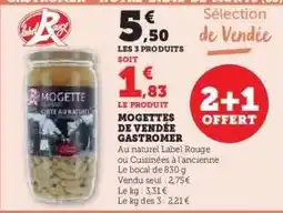 Hyper U MOGETTES DE VENDÉE GASTROMER offre
