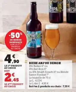 Hyper U BIERE ANJ'OU DEMON offre