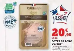 Hyper U COTES DE PORC CUITES offre