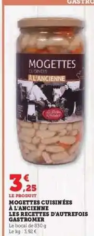 Hyper U Mogettes cuisinées à l'ancienne offre