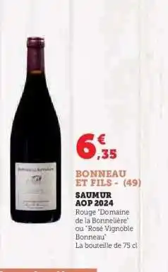 Hyper U BONNEAU ET FILS - (49) offre