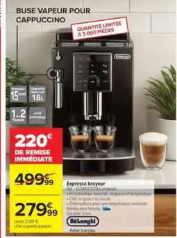 Carrefour Expresso broyeur offre