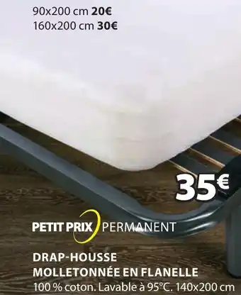 JYSK Drap-housse molletonné en flanelle offre