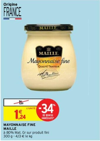 Intermarché Hyper Mayonnaise Fine Maille offre