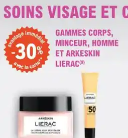 E.Leclerc Parapharmacie Gammes corps minceur homme et arkeskin lierac offre
