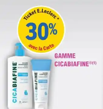 E.Leclerc Parapharmacie Gamme cicabiafine offre
