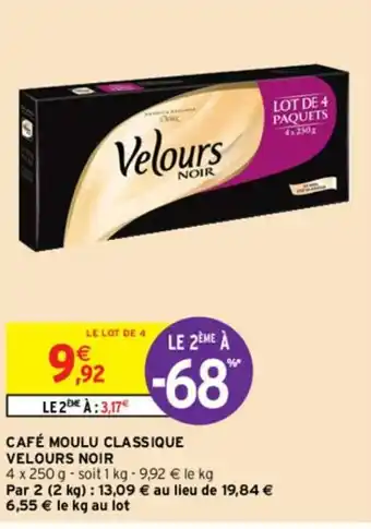 Intermarché Hyper Café moulu Classique Velours Noir offre