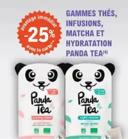 E.Leclerc Parapharmacie Gammes thés infusions matcha et hydratation panda tea offre