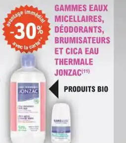 E.Leclerc Parapharmacie Gammes eaux micellaires déodorants brumisateurs et cica eau thermale jonzac offre