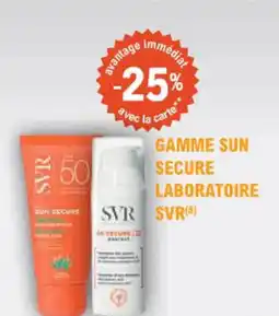E.Leclerc Parapharmacie Gamme sun secure laboratoire svr offre