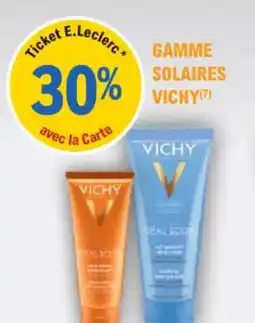 E.Leclerc Parapharmacie Gamme solaires vichy offre