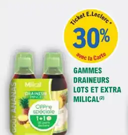 E.Leclerc Parapharmacie Gammes draineurs lots et extra milical offre