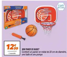Netto Wtoy Mini panier de basket offre