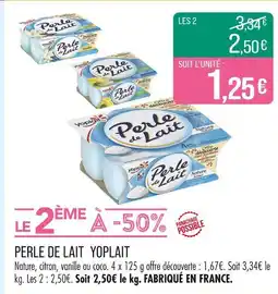 Match Yoplait Perle de lait offre