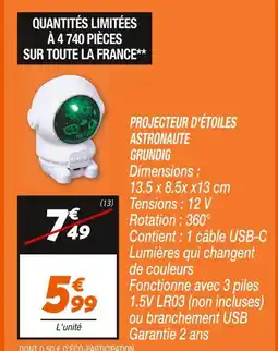 Netto GRUNDIG PROJECTEUR D'ÉTOILES ASTRONAUTE offre