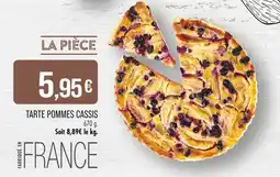 Match Tarte pommes cassis offre