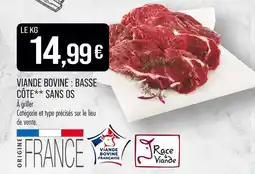 Match Viande Bovine : Basse Côte Sans Os offre