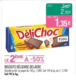 Match Delacre Biscuits Délichoc offre