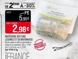 Match Macédoine aux cinq légumes et sa mayonnaise offre
