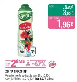 Match TEISSEIRE Sirop offre