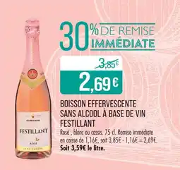 Match Festillant Boisson effervescente sans alcool à base de vin Festillant offre