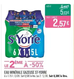 Match St-Yorre Eau minérale gazeuse offre