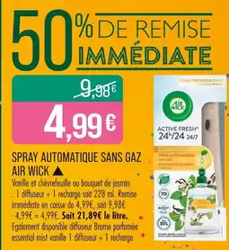 Match Air Wick Spray automatique sans gaz offre