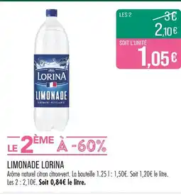 Match Lorina Limonade offre