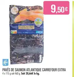 Match Carrefour Extra Pavés de Saumon Atlantique offre