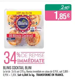 Match Blini Blinis Cocktail offre