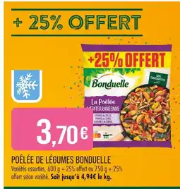 Match Bonduelle Poêlée de légumes offre