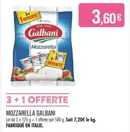 Match Galbani Mozzarella offre