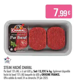 Match Charal Steak Haché offre