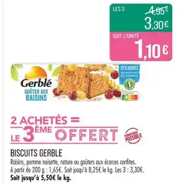 Match GERBLE Biscuits offre