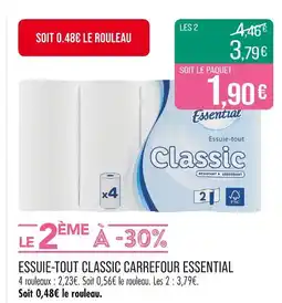 Match Carrefour Essential Essuie-tout Classic offre