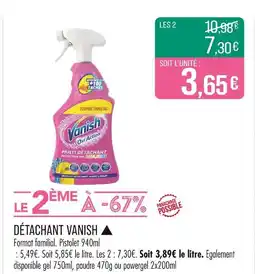 Match Vanish Détachant ▲ offre