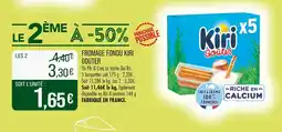 Match Kiri Gouter Fromage fondu offre