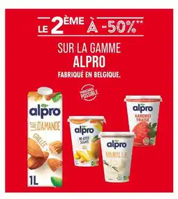 Match Alpro Le 2ème à -50% sur la gamme Alpro offre