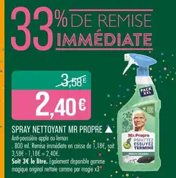 Match Mr. Propre Spray nettoyant offre