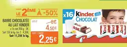 Match Kinder Barre chocolatée au lait offre