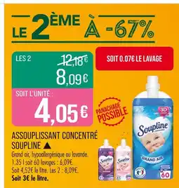 Match Soupline Assouplissant concentré ▲ offre