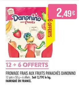 Match Danonino Fromage frais aux fruits panachés offre