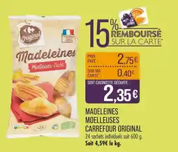 Match Carrefour Original Madeleines moelleuses offre