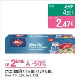 Match Albal Sacs congélation Ultra Zip offre